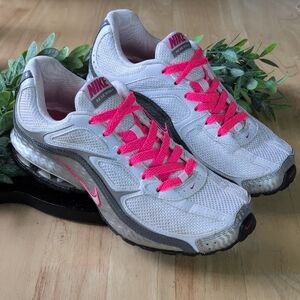 Nike White and Pink Athletic Shoes